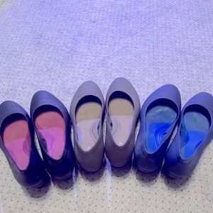 3 pairs Crocs wedge Size 7 standard fit